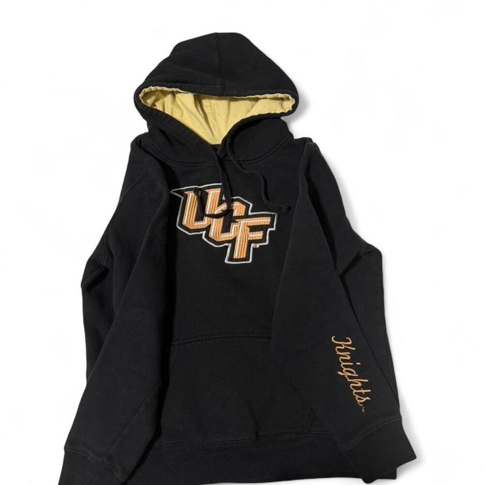 UCF University of Central Florida black and yellow hoodie size medium